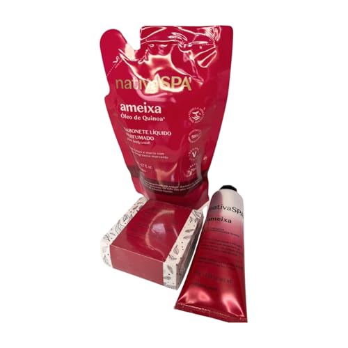 kit ameixa boticario hidratante ameixa mâos nativa spa (3 itens)