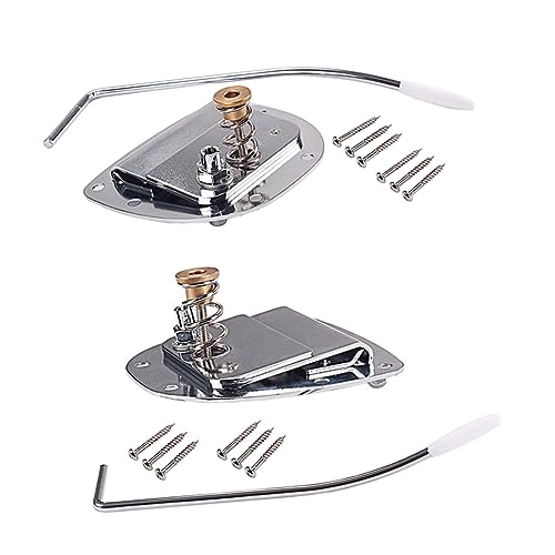 Totority 1set Ga426 System Electric Guitar Bridge Tailpiece -loading Saddle Easy Install Guitar Parts