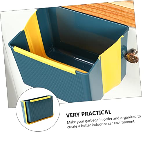 Caneca de basura rectangular plegable para pared miniatura 3