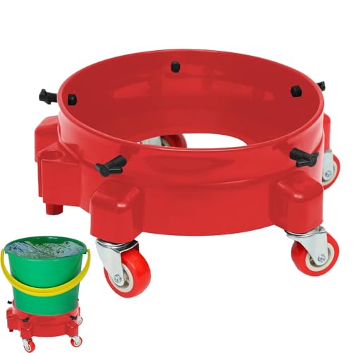 Forte capacità di carico: questo secchio liscio è progettato per un facile movimento in spazi ristretti tra le piastrelle. Con la sua elevata capacità di carico e due ruote di bloccaggio, può contenere fino a 113,4 kg, rendendolo ideale per varie attività. Perfetto per abbellire la casa o lo spazio di lavoro, questo versatile secchio combina funzionalità e praticità.