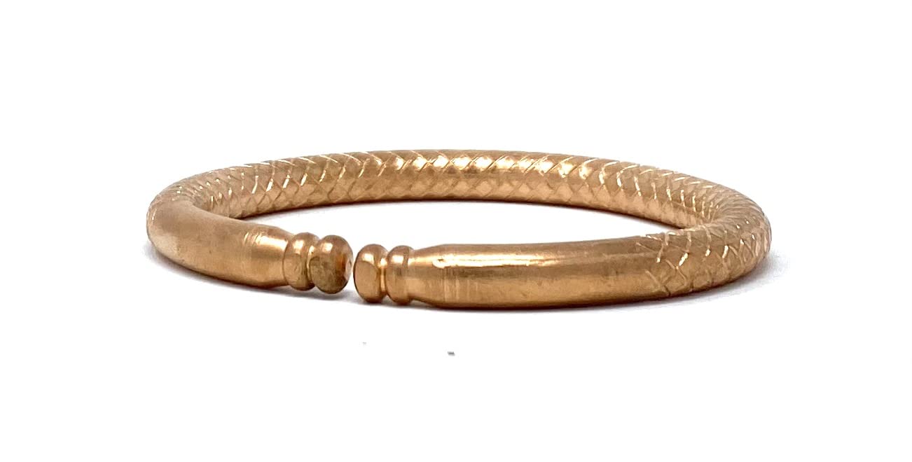 100% Pure Copper Thick Adjustable Free Size Kada For Men