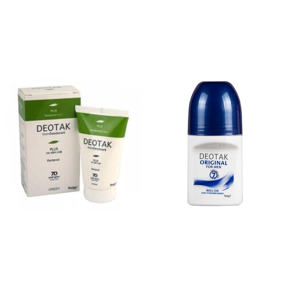 Deotak Plus Krem Deodorant 35 ml 1 Paket(1 x 35 ml) x Erkekler için Original Roll-On Deodorant (35 ml)