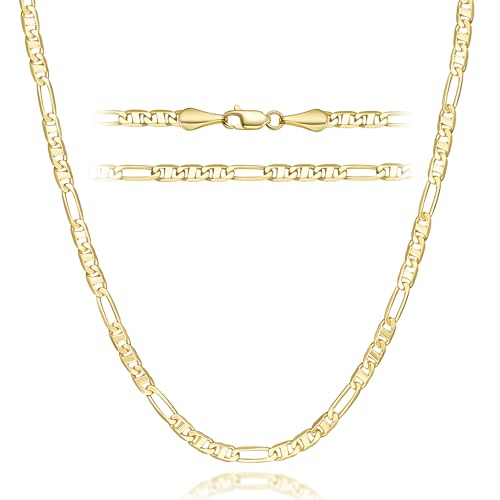 14K Gold Chain for Women Gold Necklaces for Women Chain Men Harmonious Blend of Old-World Charm and Modern Style Long Chunky Necklace for Men