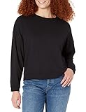 Majestic Filatures Damen French Terry L/S Relaxed Pullover Hemd, 003 Marine, Groß (3er Pack)
