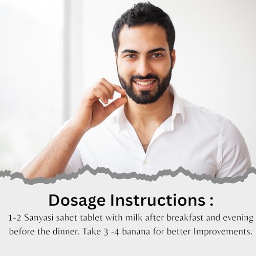 Sanyasi Sehat 120 Tablets | Helps in Weight Gain | Ayurvedic Muscle Gainer for Digestion & Muscle Mass | 100% Natural for Men & Women