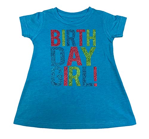 Image of SoRock Birthday Girl Shirt Toddler Kids Glitter