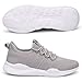 QIJGS Running Shoes for Men Tennis Athletic Gym Fashion WorkoutSneakers Mesh Lightweight Sports Casual Shoes-Grey-10.5