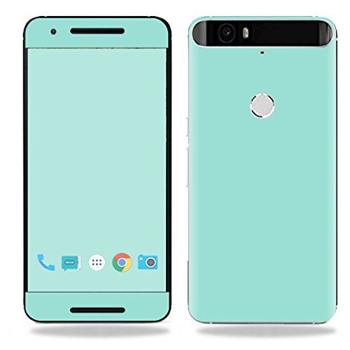 MightySkins Skin Compatible with Huawei Nexus 6P wrap Cover Sticker Skins Solid Seafoam