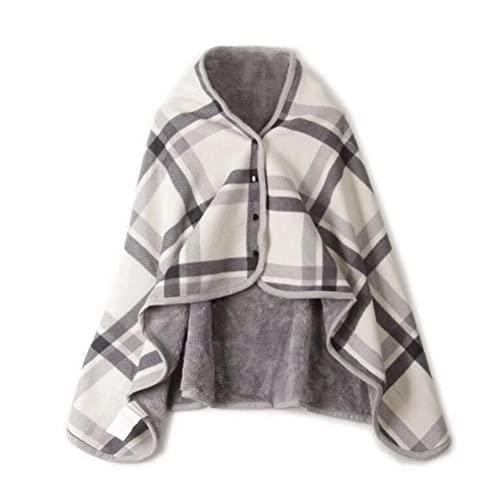 Masyrt Wearable Blanket, Flannel Wearable Multifunctional Warm Scarf Shawl, Winter Poncho Shawl Blanket Wrap Cape as Gifts for Mom, Ideal for Women and Office Use, Blanket Gifts