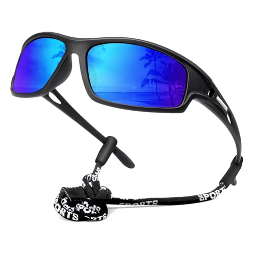 NSSIW Polarized Sunglasses-for-Men-Women Sports Mens-Sunglasses: Wrap Around Sun Glasses UV400 Running Fishing Golf