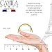 Camila Paris CP3149 French Hair Barrette, Hair Ponytail Holder for Fine Long Hair, Handmade Beige, Strong Hold Grip Hair Clips for Women, No Slip Styling Girls Hair Accessories, Made in France