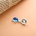 100% 925 Sterling Silver Charm Charm Bracelet, DIY Necklace Jewelry, Blue Glass Turtle Pendant, Gift for Ladies and Girls