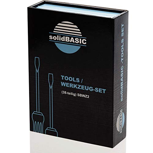 solidBASIC - SBWZ2 - Tragbares Universal Feinmechaniker Werkzeug-Set magnetisch - für Smartphone- / Tab- / Camera- / Laptop- / Uhren- / Computer- / Drucker-Reparatur - 38 Teile 1 solidBASIC - SBWZ2 - Tragbares Universal Feinmechaniker Werkzeug-Set magnetisch - für Smartphone- / Tab- / Camera- / Laptop- / Uhren- / Computer- / Drucker-Reparatur - 38 Teile