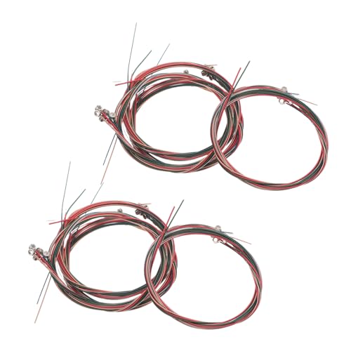 ERINGOGO 8 Juegos Cuerdas Metálicas para Guitarra Acústica Coloridas Reemplazo de Cuerdas de Acero...