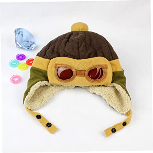 2Pcs Cotton Hats Warm Fleece Lined Wear Resistant Hats Portable Lightweight Winter Caps for Boys2