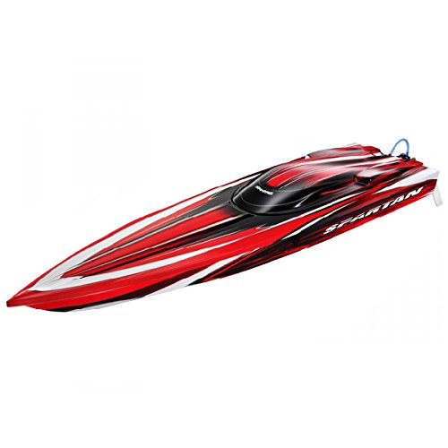 Preisvergleich Produktbild Traxxas TRX57076-3 - Ferngesteuertes Boot Spartan für Erfahrene, rot