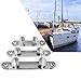 1Piece 4/5/6inch Stainless Steel 316 Straight Fairlead Bow Chock Hardware Fair Leads Line Boat Rope Guide Line Cleat for Marine Yacht W/Fasterners (152mm/ 6in)
