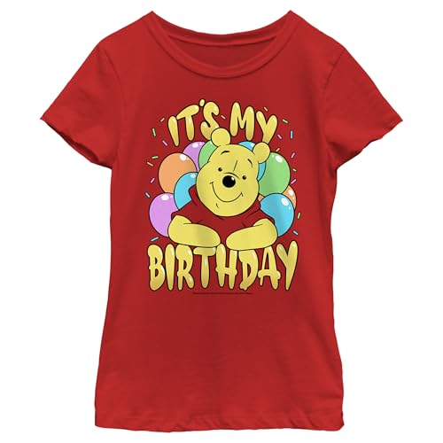Fifth Sun Disney Pooh My Winnie Bday Girls Short Sleeve Tee Shirt