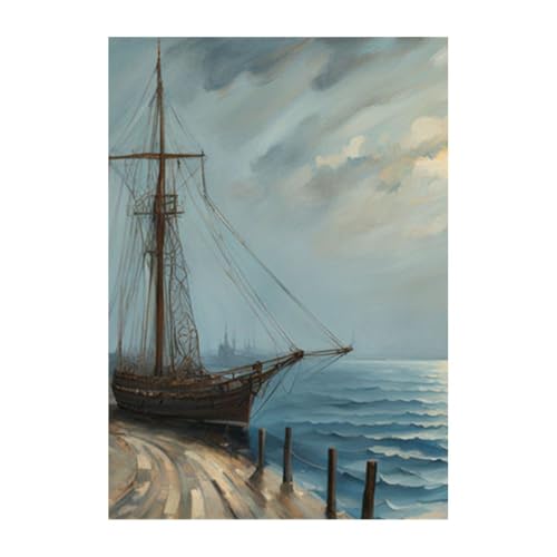 Poster 40 x 60 cm La navigation des mers pour habiller un mur vide sans percer