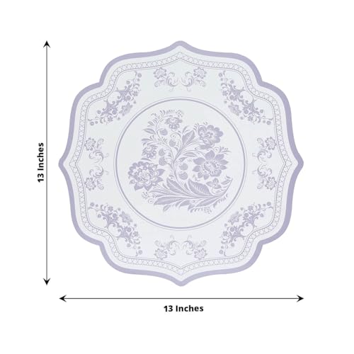 Set de 10 individuales de cartón 13" Lavanda miniatura 2