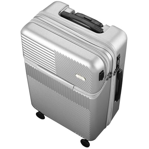 4 Wheel Luggage, Trolley Case, Ergonomic Design Anti-Friction and Anti-Slip, Front Flap Suitcase