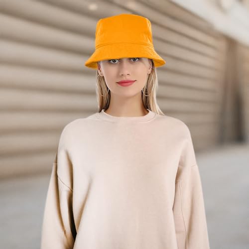 Image of Falari Men Women Unisex Cotton Bucket Hat 100% Cotton Packable for Travel Fishing Hunting Summer Camp
