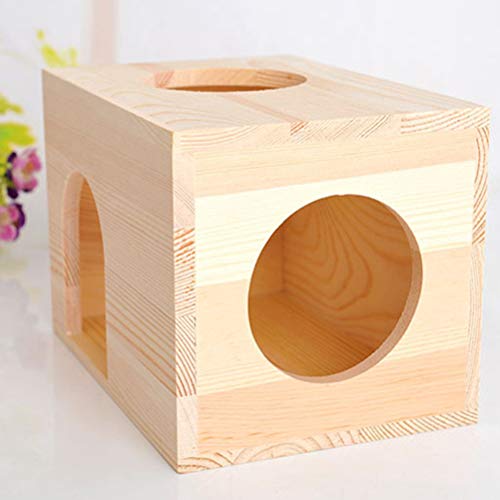 Western-Era-Wooden-HideHouse-Hut-Hammock-Sleeping-Cabin-Cage-Accessory-Toy-for-Hamsters-Hedgehog-SugarGlider-Birds-Small-Rabbit-Small-Guinea-Pig