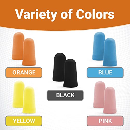 Tampões de ouvido de espuma macia embrulhados individualmente – 30 pares – Laranja – Maior NRR 33dB