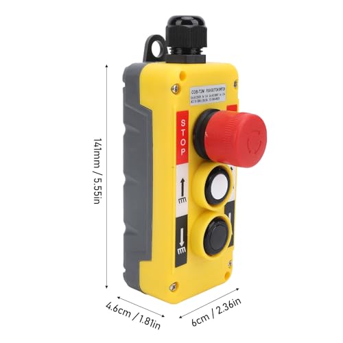 Estación de control para grúa con interruptor de botón hecho a mano resistente al agua 5