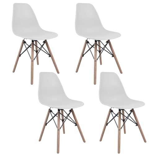 Catálogo para Comprar On-line Sillas Eames Baratas comprados en linea. 43 STUDIO CALANDRIA & LIVING Set De 4 Sillas Eames Blanco Comedor Modernas Minimalistas Cocina Silla Exterior