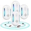 DOBWGXZ 2025 Upgraded Ultrasonic Pest Repeller, 4 Pack Mouse Repellent, Insect Repellent Plug In, Indoor Pest Control, Highly Effective against Mouse, Mosquito, Spider, Cockroach, Fly Etc (Light Blue)
