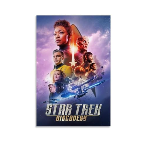 NLiangJi Retro-Filmposter Star Trek Discovery, Leinwanddruck, Innendekoration, Poster, 20 x 30 cm, ungerahmter Stil