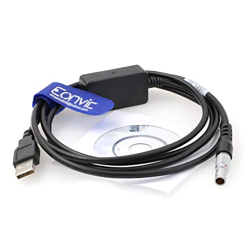 Eonvic Replacement GEV267 806093 USB Data Transfer Cable for Total Station, Black, 806093(GEV267 )