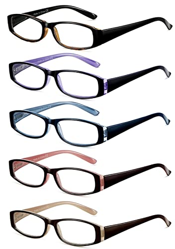 SOCTICK Blue Light Blocking Reading Glasses (5-Pack)