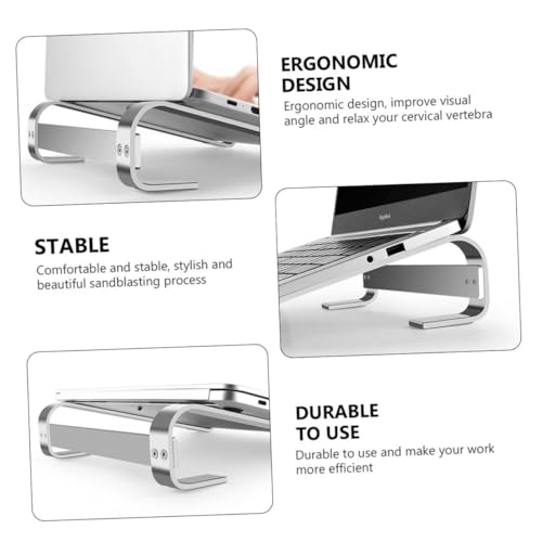Base para Laptop de Aleación de Aluminio PRETYZOOM Plata miniatura 5