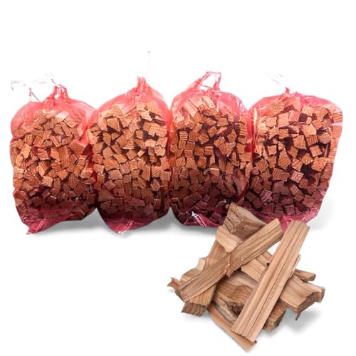 4 x Nets Premium Kiln Dried Kindling Wood 10-12kg Total for Log Burners, Fire Pits and Chimineas, Natural Fire Starter By Nicholson's Country Supplies