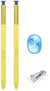 2PCS Galaxy Note 9 S Pen (WithBluetooth) Replacement for Samsung Galaxy Note 9 All Versions Touch Stylus Pen W/Tips Nibs (Yellow/Blue)