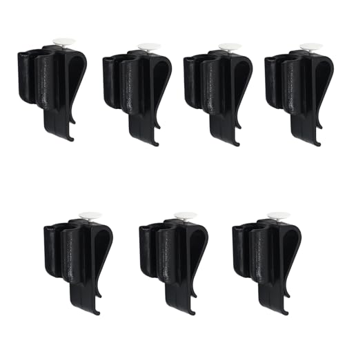 CRZQXOUR 7PCS Black Golf Putter Clip,Golf Bag Pen Holder,Putter Holder,Golf Club Holder,Golf Putter Clip Organizer