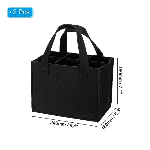 PATIKIL 6 Bottle Wine Carrier Tote Bag - Image 2