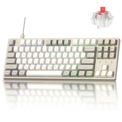 Keychron C1 Pro 8K QMK Wired Custom Mechanical Keyboard, TKL...