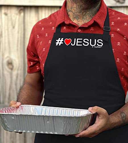 Christian Gift #Lovejesus Love Jesus Apron For Kitchen Bbq Barbecue Cooking Baking Two Pocket Apron For Grilling Baker Cook Pastry Chef Black #TOP3