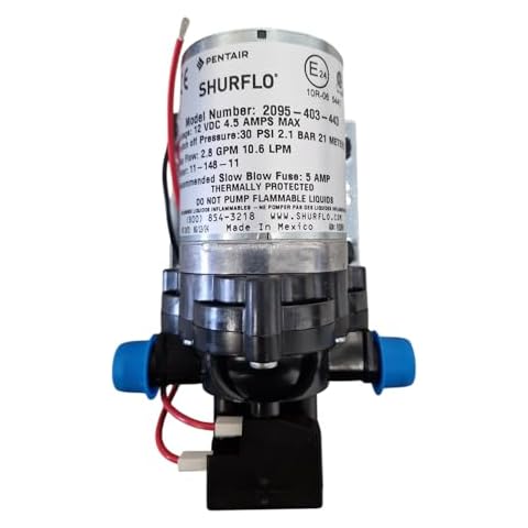 Shurflo Water Pump with Filter, 12V Cover
