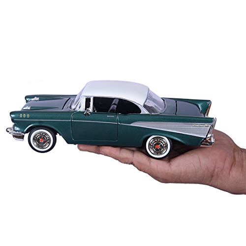 Motormax 1:24 Die-Cast 1957 Chevy Bel Air miniatura 5
