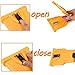Chainsaw Sharpener Kit with Cut Resistant Gloves,Portable Chain Saw Blade Teeth Sharpener with 4 Pack Fast-Sharpening Stone Grinder Tools for 14/16/18/20 inch 2 Holes (Yellow)