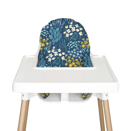 Image of Nibble and Rest Highchair Insert Cover, Compatible for IKEA Antilop Highchair, High Chair Accessories Stain-Proof and Wipeable Insert Cover (Cushion NOT Included) (Midnightgarden)