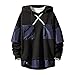 Produktbild Jkhhi Hoodie Kapuzenpullover Sweatjacke Spleißen Fashion Cool Langarm Oberteil Bluse Outwear Couples Unisex Pullover Sweatshirt Kapuzenjacke Kapuzenpulli Freizeit Drawstring Tasche Hooded Hoody 3