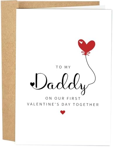 1st Valentine's Day Card for New Dad, Daddy First Valentines Day ...
