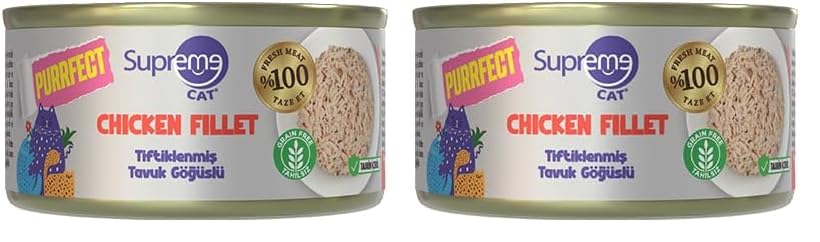 Purrfect Tiftiklenmiş Tavuk Göğüslü Konserve Kedi Maması 70 gr (2 paketi)