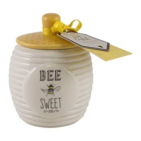 English Tableware Company Bee Happy Bee Sweet Sugar Pot Cover