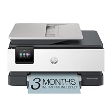 HP OfficeJet Pro 8135e Wireless All-in-One Color Inkjet Printer, Print, scan, Copy, fax, ADF, Duplex Printing Best-for-Home Office, 3 Month Instant Ink Trial Included, AI-Enabled 40Q35A